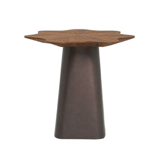 MESA LATERAL FOLIA NOGAL  -1-
